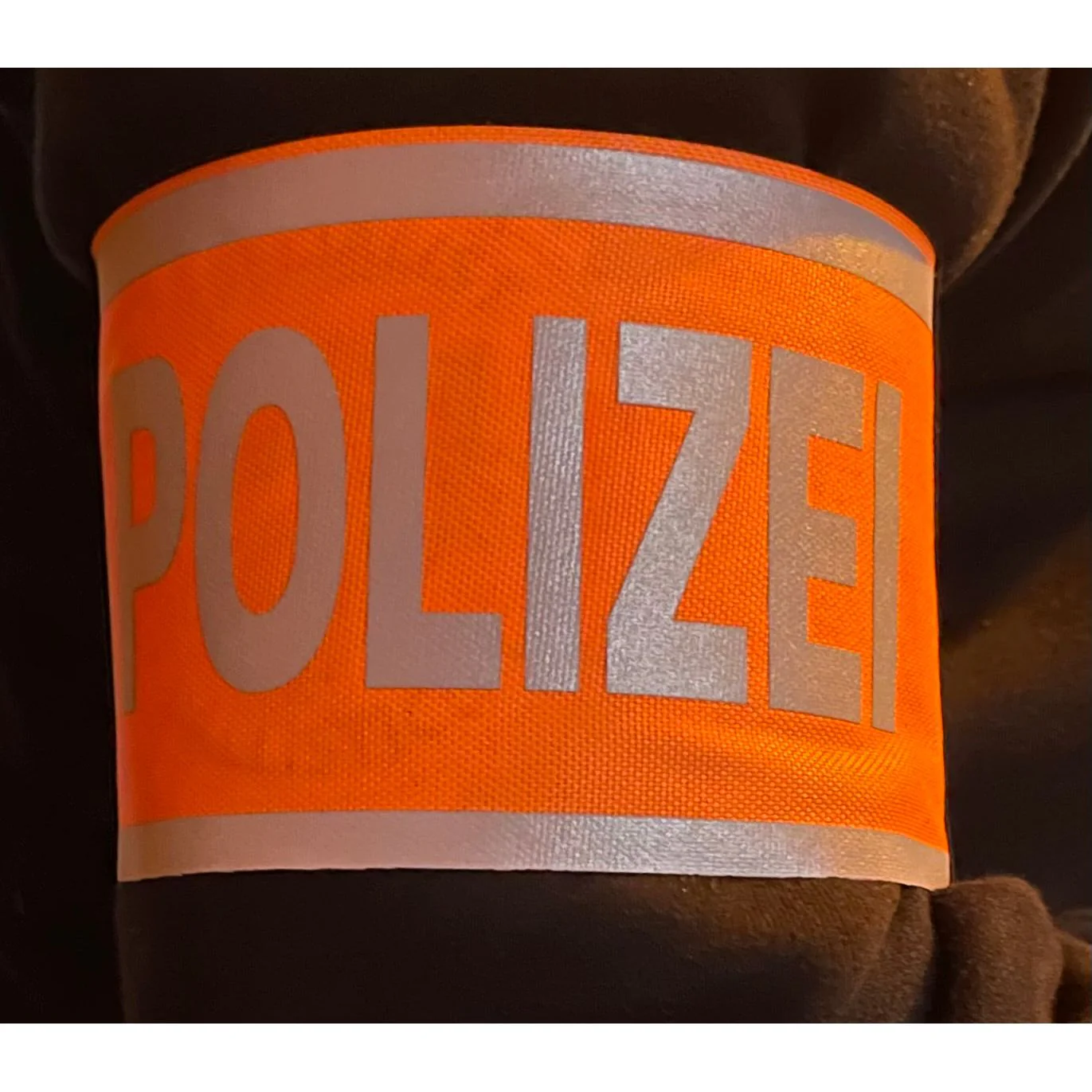 Armbinde POLIZEI neonorange/silber - Image 3