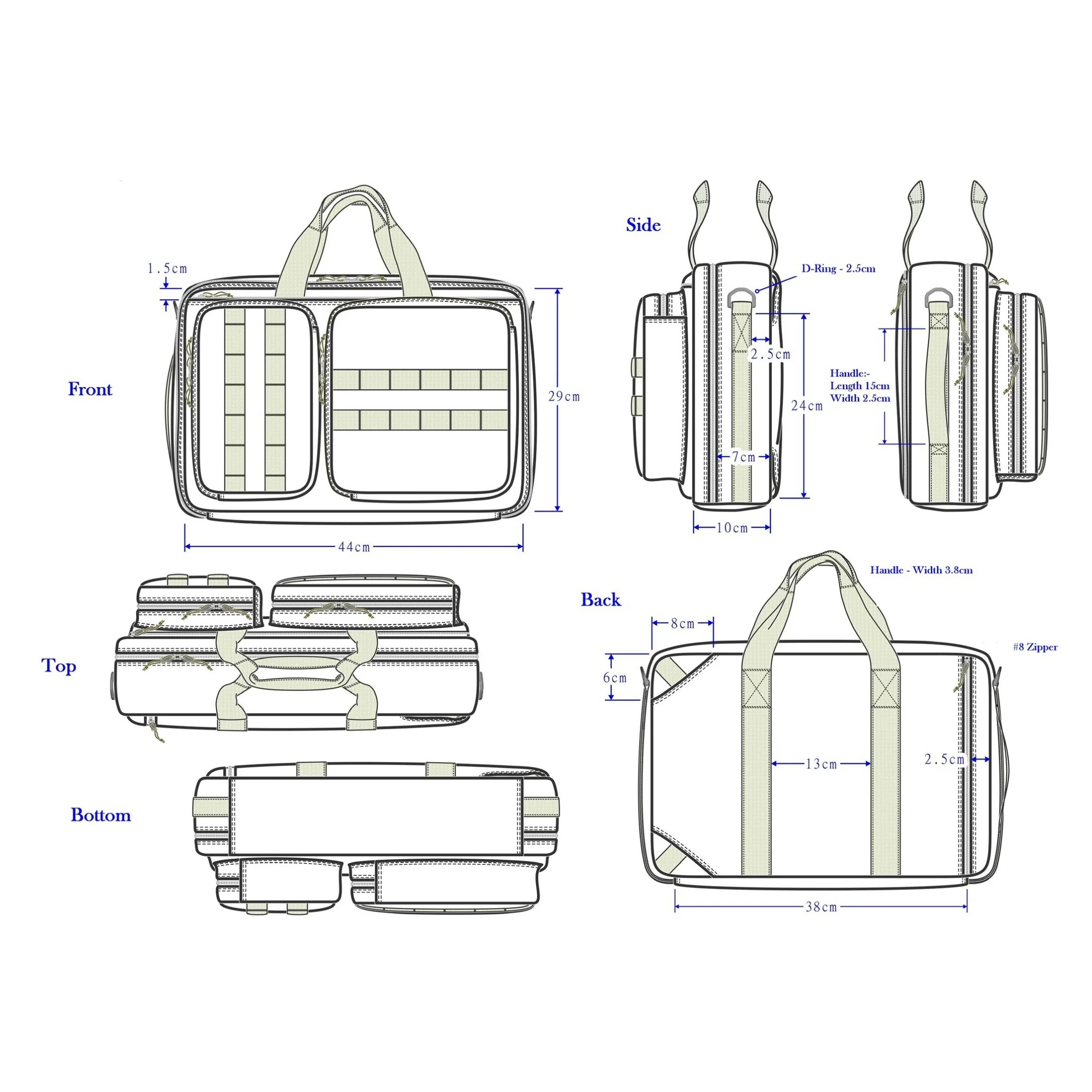 CEST® Armor ballistische  Aktentasche Laptoptasche Rucksack Stichschutz - Image 6