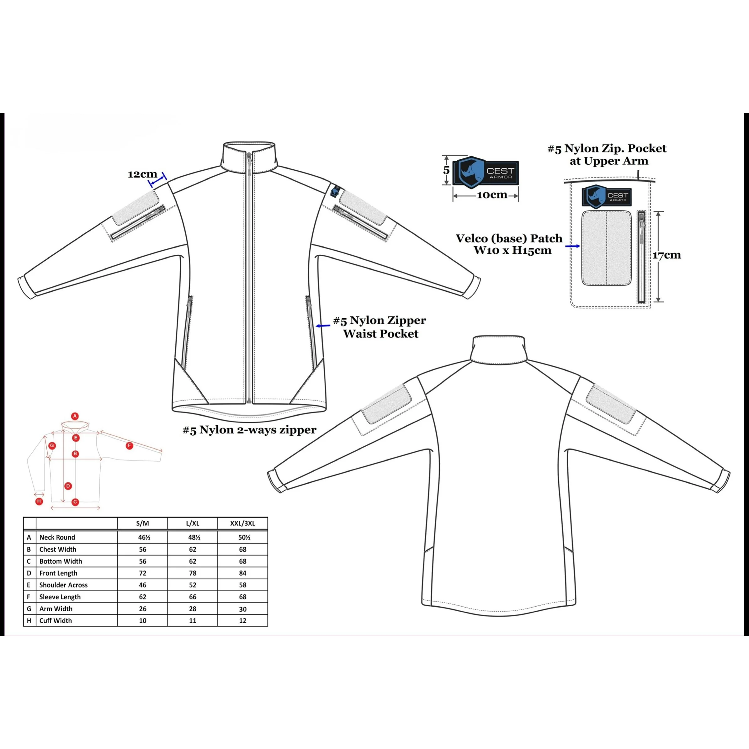 CEST® Armor Stretch  Jacke Schnittschutz Bissschutz Stichschutz - Image 4