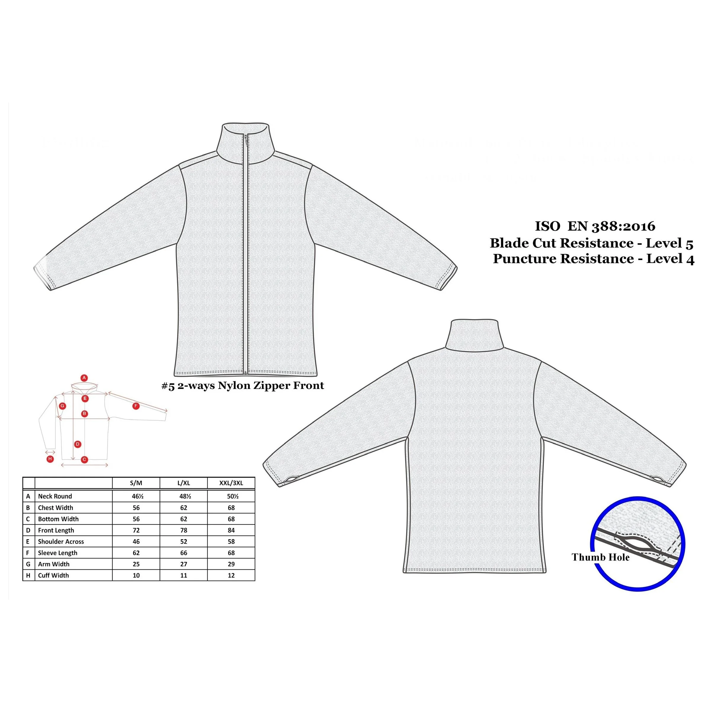 CEST® Armor Ultra Pro ballistische Strickjacke  Schnittschutz Stichschutz Bissschutz - Image 3
