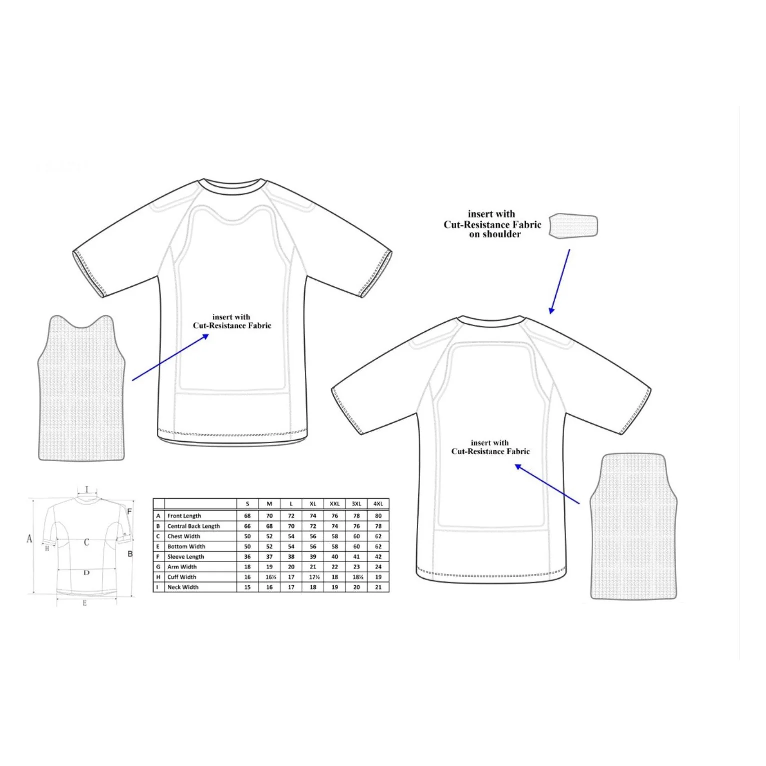 CEST Armor Basic T-Shirt, Stichschutz Schnittschutz - Image 3