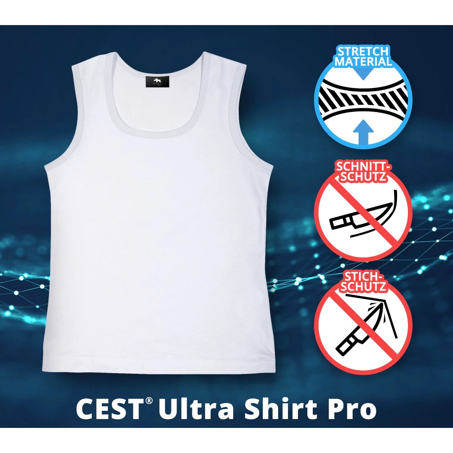 CEST® Armor Ultra Pro ballistisches Unterhemd Stichschutz Schnittschutz Bissschutz - Image 4