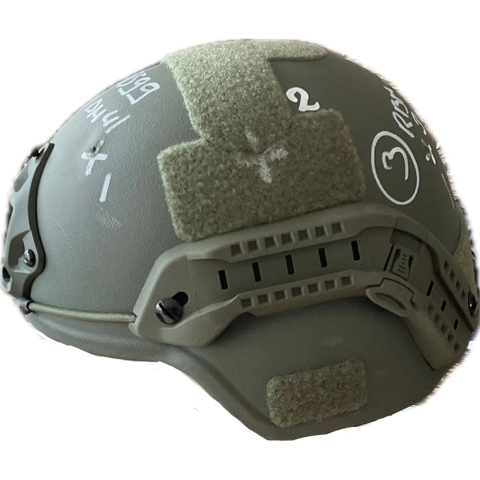 CEST ballistischer Schutzhelm MICH High - DEKO -vom Beschussamt beschossen - - Image 2